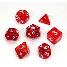 Набір кубиків Pearl 7 Dice Set - Red